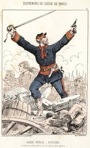 Memories of the siege of Paris: Mobile Guard - Officer: To be defeated without danger, triumph without glory. بواسطة مجهول مجهول