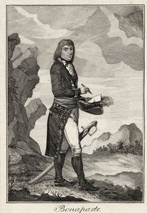 نابليون بونابرت - مجهول - 1797 - نقش على النحاس - 16،2 × 11،1 - مجموعة خاصة بواسطة مجهول مجهول