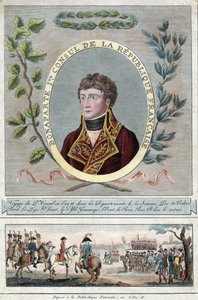 نابليون بونابرت في منصب القنصل الأول لفرنسا - مجهول - 1802 - حفر ، ألوان مائية - 28.1 × 17.9 - مجموعة خاصة بواسطة مجهول مجهول