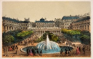 باريس 1874: حدائق القصر الملكي ، مجموعة خاصة بواسطة مجهول مجهول