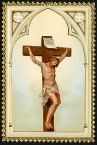 Pious image: Crucifixion (chromolithography) بواسطة مجهول مجهول