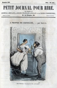 الرسوم الكاريكاتورية السياسية والاجتماعية خلال الإمبراطورية الثانية. "حول Crinoline" بواسطة مجهول مجهول