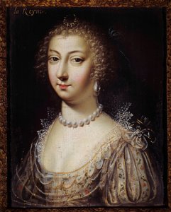 صورة آن أوستريا (1601-1666) ، ملكة فرنسا لوحة مجهولة. مجموعة خاصة من القرن السابع عشر بواسطة مجهول مجهول