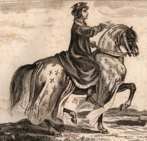 صورة تشارلز الرابع بيل (1294-1328) ، ملك فرنسا. نقش من 1859 في "" لوموند. تاريخ جميع الشعوب من أبعد الأوقات حتى يومنا هذا ". بواسطة ME de Lostalot-Bachoue (Lostalot Bachoue). مجموعة خاصة. بواسطة مجهول مجهول