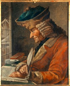 صورة لفرانسوا ماري أرويت فولتير (1694-1778) في لوحة خزانة عمله لوحة القرن الثامن عشر. خافت. 0،43 × 0،35 م باريس ، متحف كارنافالي - صورة فرانسوا ماري أرويت فولتير (1694-1778) في دراسته. لوحة المركز الثامن عشر. 0،43 × 0،35 م بواسطة مجهول مجهول