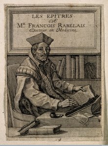 صورة لفرانسوا رابليه (1494-1553) ، مجهول. النقش على النحاس بواسطة مجهول مجهول