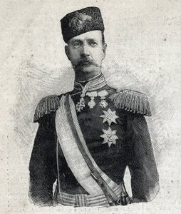 صورة لجورج الأول ملك اليونان (1845-1913). نقش في "" Le Peute Parisien "" بواسطة مجهول مجهول