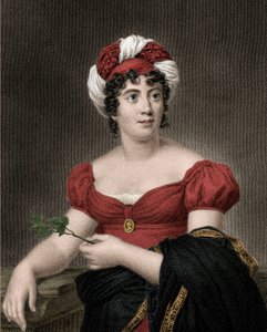 صورة لجيرمين نيكر ، بارونة Stael Holstein تدعى Madame de Stael (1766-1817) بواسطة مجهول مجهول