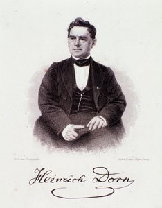 صورة هاينريش دورن (1804-1892) موصل وملحن وصحفي ألماني في القرن التاسع عشر. مجموعة خاصة Milanese بواسطة مجهول مجهول