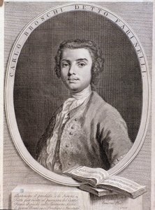 صورة لكاستراتو كارلو بروشي الإيطالي يُدعى فارينيلي (نقش .1735) بواسطة مجهول مجهول