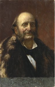 صورة جاك أوفنباخ (1819-1880) - مجهول - زيت على قماش - مجموعة خاصة بواسطة مجهول مجهول