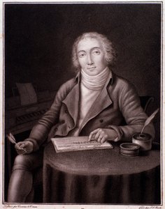 صورة لنيكولا ماري دالايراك (1753-1809) نقش الملحن الإنجليزي. القرن ال 19. مجموعة خاصة بواسطة مجهول مجهول