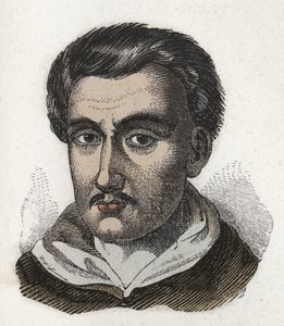 صورة توماسو كامبانيلا (1568-1639) ، الراهب والفيلسوف الدومينيكي. نقش. مجموعة خاصة بواسطة مجهول مجهول
