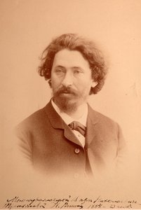 صورة للفنان إيليا إيفيموفيتش ريبين (إيليا يفيموفيتش ريبين) (1844-1930). صور الألبومين بواسطة مجهول مجهول