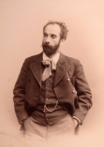 صورة للفنان إسحاق إليتش (إسحاق إيليتش) ليفيتان (1861-1900). صور الألبومين بواسطة مجهول مجهول