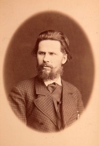 صورة للفنان إيفان نيكولايفيتش (نيكولايفيتش) كرامسكوي (1837-1887). صور الألبومين بواسطة مجهول مجهول