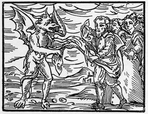 جرد الشيطان السحرة من ملابسهم - "الخلاصة Maleficarum" ، ويتعامل مع الساحرات وأشرارهم وفرزهم بقلم فرانشيسكو ماريا جوازو أو Guaccio أو Guaccius (15 ؟؟ -16 ؟؟) 1608 مجموعة خاصة بواسطة مجهول مجهول