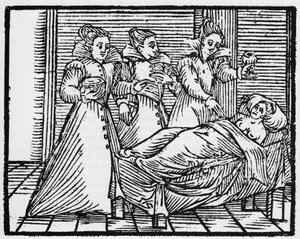 Somnic malefice - "" Compendium Maleficarum "" ، يتعامل مع السحرة وأشرارهم وأتباعهم من قبل Francesco Maria Guazzo أو Guaccio أو Guaccius (15 ؟؟ -16 ؟؟) 1608 Private Collection بواسطة مجهول مجهول