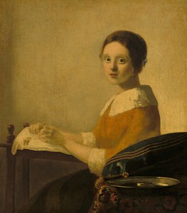 The Lacemaker ، حوالي عام 1925 (زيت على قماش) بواسطة مجهول مجهول