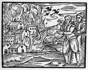 لعنة السحرة الذين يحرقون المدينة - "" الخلاصة Maleficarum "" ، تتعامل مع السحرة وأشرارهم وفرزهم بقلم فرانشيسكو ماريا جوازو أو Guaccio أو Guaccius (15 ؟؟ -16 ؟؟) 1608 مجموعة خاصة بواسطة مجهول مجهول