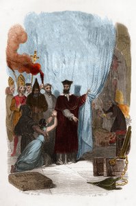 توماس دي توركويمادا (1420-1498) ، راهب دومينيكي منظم محاكم التفتيش في إسبانيا. النقش الملون من القرن التاسع عشر. رسم توضيحي في "" أسرار محاكم التفتيش والجمعيات السرية الأخرى في إسبانيا "بقلم فيكتور دي فيريل ، سوبرويك ، مانويل غالو بواسطة مجهول مجهول