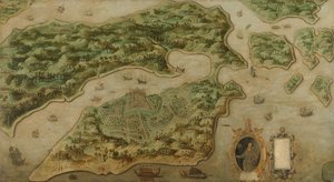منظر أمبون، حوالي 1617 (زيت على قماش) بواسطة مجهول مجهول