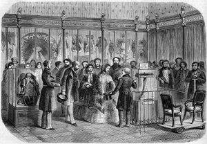 زيارة ملكة هولندا صوفي دي فورتمبيرغ (1818-1879) إلى باريس بواسطة مجهول مجهول