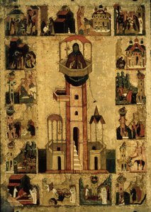 القديس سمعان العمودي بمناظر من حياته ، القرن السادس عشر