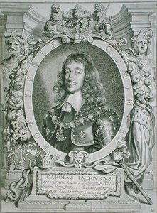 تشارلز لويس (1617-80) ناخب بالاتين ، من "Portraits des Hommes Illustres" ، نقش بواسطة Petrus de Iode ، نشر 1706 (نقش)