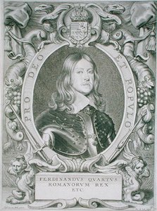 فرديناند الرابع ، من 'Portraits des Hommes Illustres' ، نقش بواسطة Petrus de Iode ، نُشر عام 1706 (نقش) بواسطة أنسيلموس فان (بعد) هول
