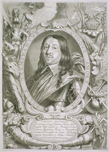 كارل X غوستاف (1622-60) ملك السويد ، من "بورتريهات ديس هومز إيريسز" ، تم نشره عام 1706 بواسطة Anselmus van Hulle