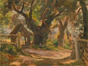 بوابة Lych ، كنيسة Wherstead (مكان دفن Cor & Emma Visser)