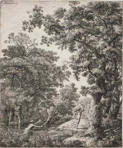 منظر طبيعي مع Alpheus و Arethusa بواسطة أنتوني واترلو