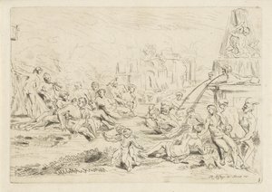الاستحمام ساتيرس حورية The Bacchanal (عنوان المسلسل) بواسطة أنتوني دي وينتر