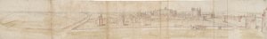 قصر هامبتون كورت من الشمال ، 1550-1560 بواسطة Anthonis van den Wyngaerde