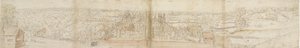قصر أوتلاندز من الجنوب ، 1559. فيرسو: قصر ريتشموند وسقوف أواتلاندز ، 1559 بواسطة Anthonis van den Wyngaerde