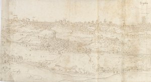 منظر بانورامي لسيغوفيا من الشرق ، 1560-1570