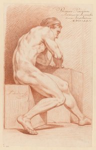 رجل جالس عاريًا (الجائزة الأولى 1772) بواسطة أنتوني أندريسن