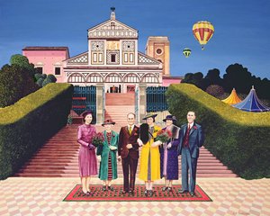 الزفاف في فلورنسا ، 1972 (أكريليك على متنها)