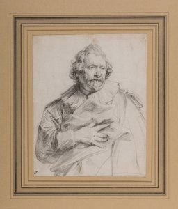 Carolus de Mallery, c.1632-35 (black chalk on white paper) بواسطة أنتوني فان ديك