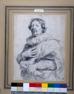 Gaspard de Crayer (black chalk on white paper) بواسطة أنتوني فان ديك