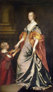 السيدة ماري فيليرز (1622-85) والسيدة جيبسون بواسطة أنتوني فان ديك
