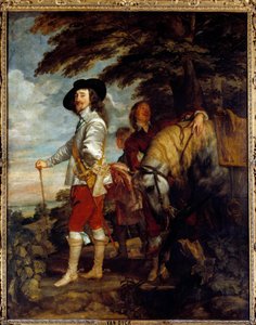 صورة لتشارلز الأول ستيوارت (1600 - 1649) ، ملك إنجلترا ، الصيد. رسم أنطون فان ديك (1599-1641) ، المدرسة الفلمنكية بواسطة أنتوني فان ديك