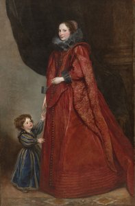 صورة لامرأة وطفل ، حوالي 1623-25 (زيت على قماش) بواسطة أنتوني فان ديك
