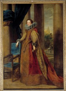 افترض صورة لماركيز جيرومينا سبينولا دوريا ، بقلم جينات ترتدي طوق فراولة. رسم أنطون (أنطون أو أنتوني) فان ديك (1599-1641) من القرن السابع عشر. 2،39 × 1،7 م - صورة مفترضة لماركيزا جيرومينا سبينولا دوريا من جنوة وي بواسطة أنتوني فان ديك