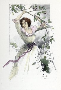 صورة للشابة كارولين دي كولومبييه ، ج. 1785 (طباعة)