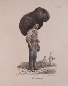 كولير ، رقم 11 من سلسلة "صرخات باريس" ، التي نقشها فرانسوا سيرافين ديلبك (1778-1825) بواسطة أنطوان تشارلز هوراس فيرنيه