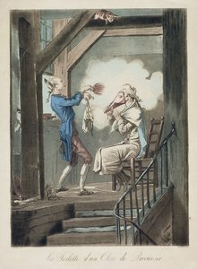 مرحاض كاتب المحامي ، نقشه فيليبيرت لويس ديبوكورت (1755-1832) بواسطة أنطوان تشارلز هوراس فيرنيه