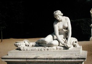 حورية مع غلاف ، من Parterre de Latone بواسطة أنطوان كويسيفوكس