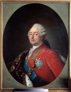 صورة لويس السادس عشر (1754-1793) ، ملك فرنسا. لوحة من ورشة أنطوان فرانسوا (أنطوان فرانسوا) كاليت (1741-1823). 1786. خافت. 0.915 × 0.730 م. باريس ، متحف كارنافاليت